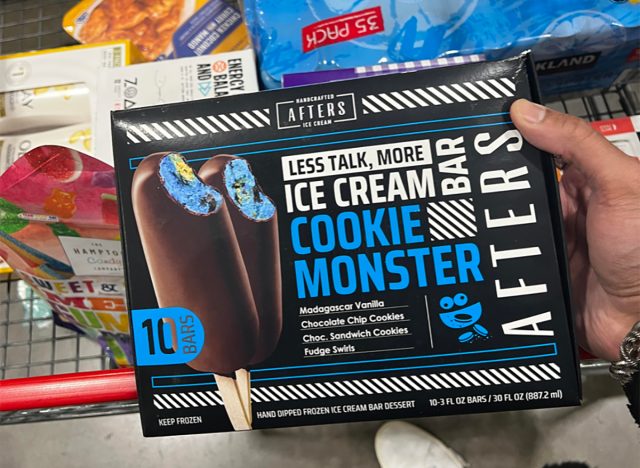 Afters Cookie Monster Ice Cream Bars at Costco