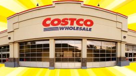 costco wholesale exterior yellow background