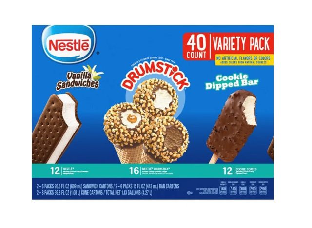 Drumstick 40-count variety pack at Costco